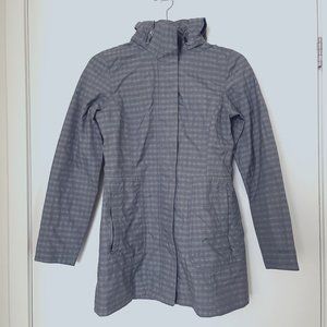 Marmot rain jacket with Membrain - grey plaid, women's sz XS - EUC